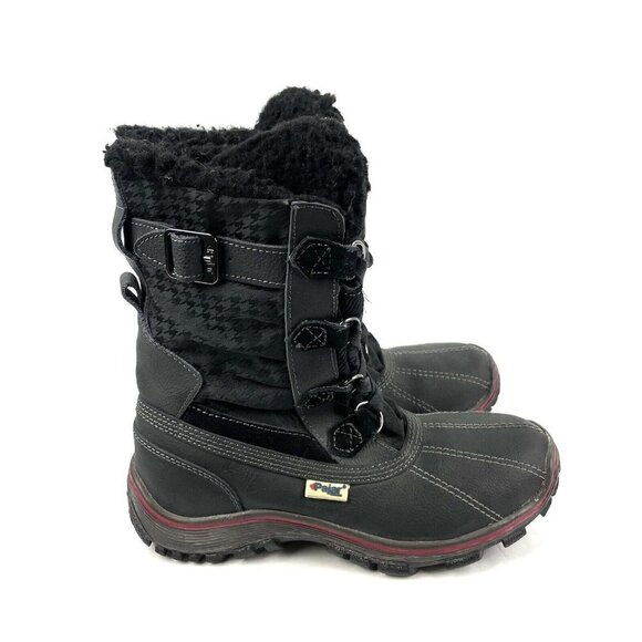 Pajar Canada Adelaide Boots 37 Womens Lace Up Lined Winter Bootie 6 to 6.5 US - Picture 4 of 12